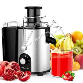 [ Unique Version] VACASSO Centrifugal Juicer Machines, Juice Extractor with Germany-Made 163 Chopping Blades (Titanium Reinforced) & 2-Layer Centrifug