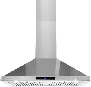 30 inch Range Hood 700CFM Wall Mount Stainless Steel Touch Control 3-speed Stove Vent