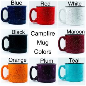 Sweater Weather Campfire Mug (Primary color: Maroon)