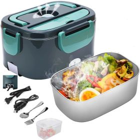 1.5L 110V/12V Electric Lunch Box Portable for Car Office Food Warmer Heater Container 40W (Option: 1 Eletric Lunch Box Only)