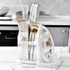 1pc Multipurpose Cutlery Knife Spoon Fork Chopsticks Storage Box Pot Lid Shelver PET Clear Color Cutlery Water Filter Holder Kitchen Cutlery Holder
